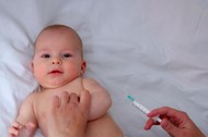 baby receiving vaccine