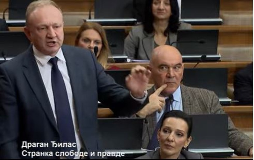 Dragan Đilas u Skupštini Srbije