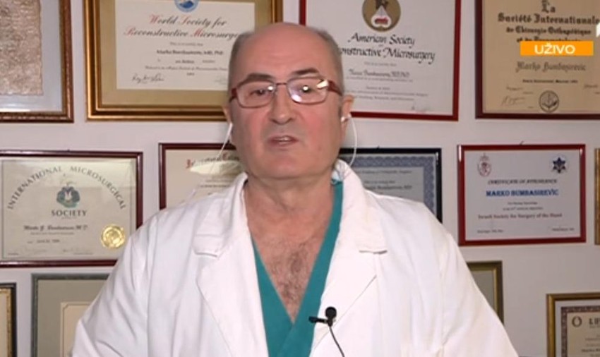 Doktor Bumbaširević u februaru prošle godine spasao je ruku voditeljke Dee Đorđević