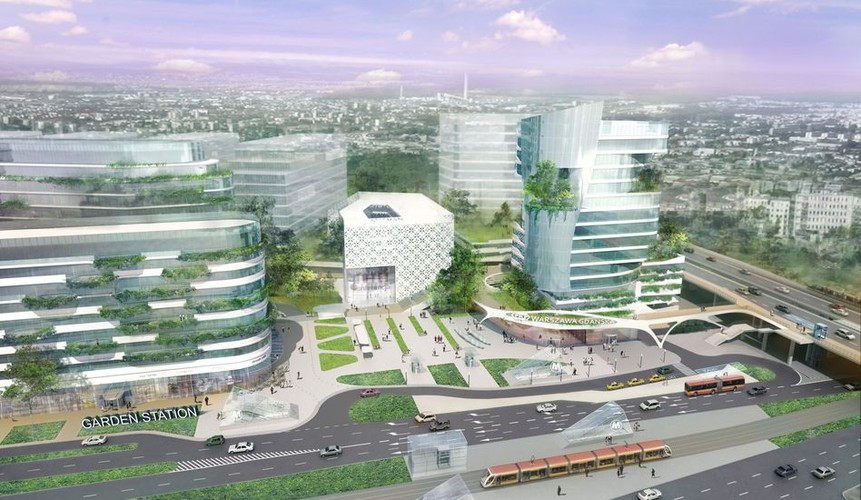 Projekt przebudowy Dworca Gdańskiego autorstwa Ghelamco