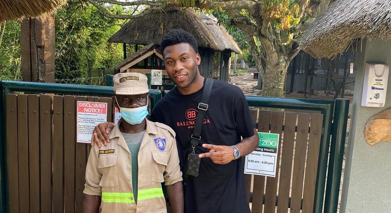 Timothy Fosu-Mensah: Ex-Manchester United defender arrives in Ghana for holidays