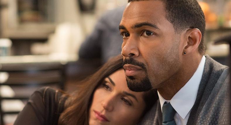 Omari Hardwick and Lela Loren star as James 'Ghost' St. Patrick and Angela 'Angie' Valdez on the Starz TV show Power.