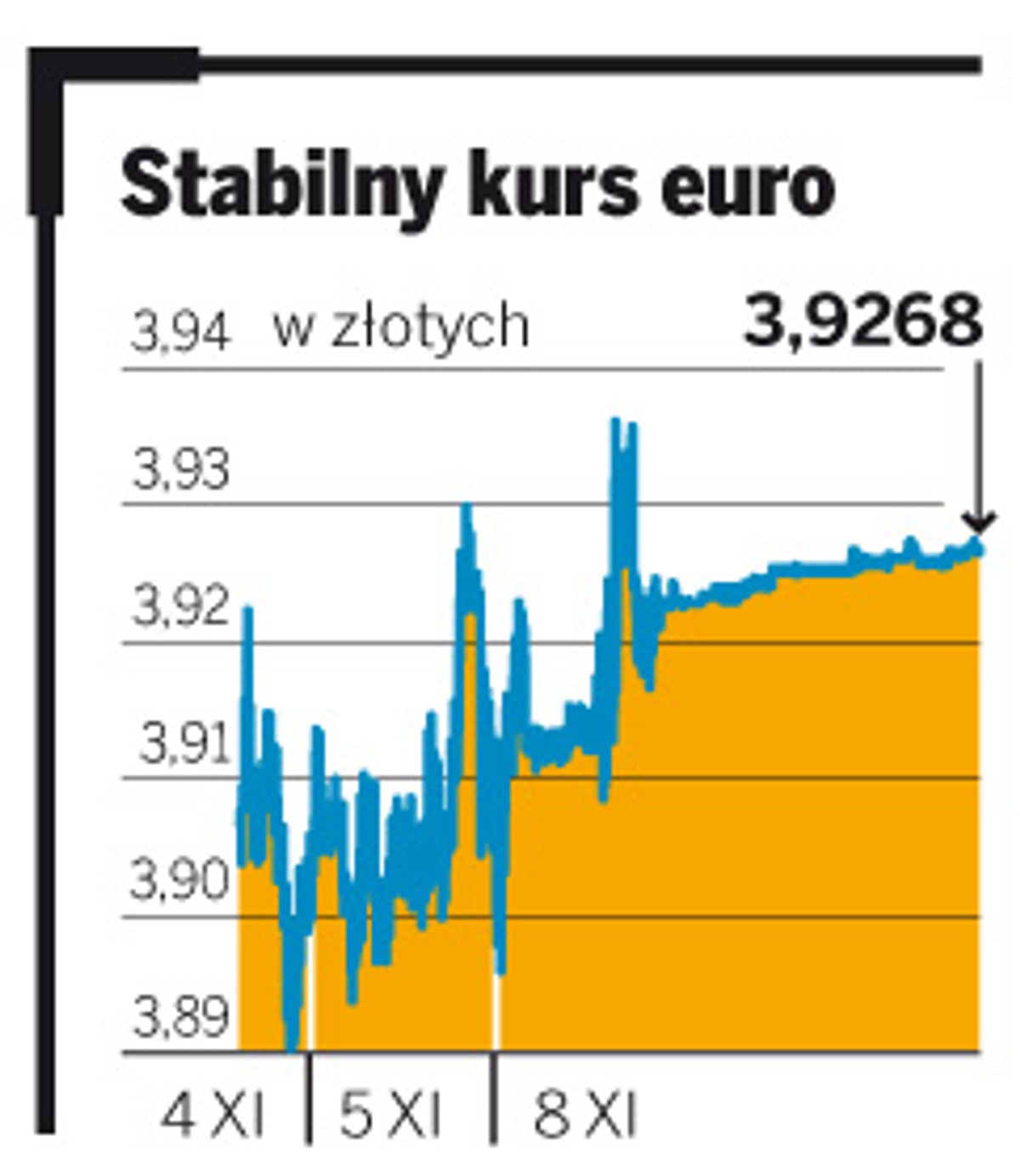 Stabilny kurs euro