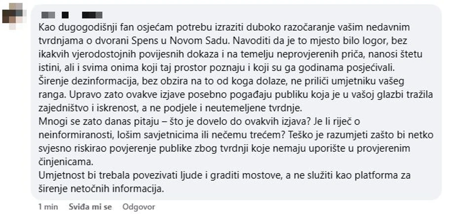 Toni Cetinski komentari