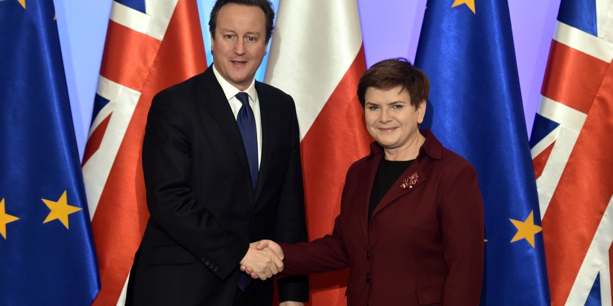 Beata Szydło i David Cameron