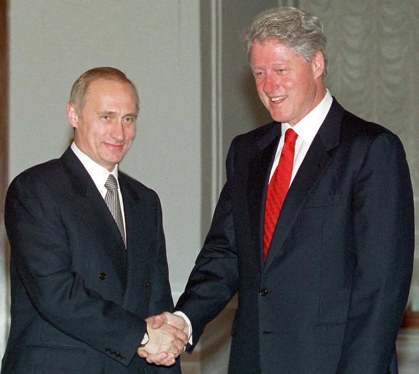 Vladimir Putin i Bil Klintonu Moskvi 2000.