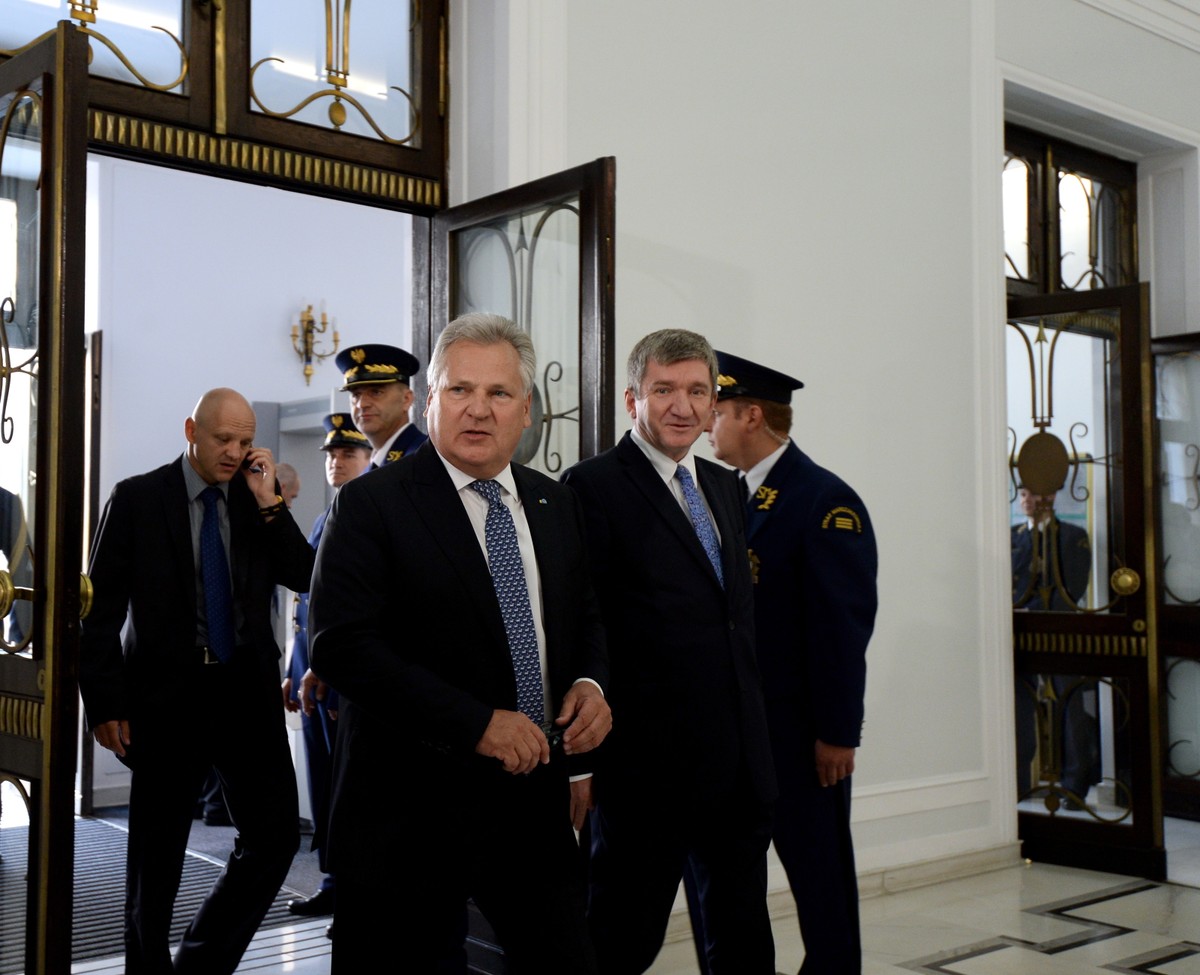 Aleksander Kwaśniewski i Jerzy Wenderlich