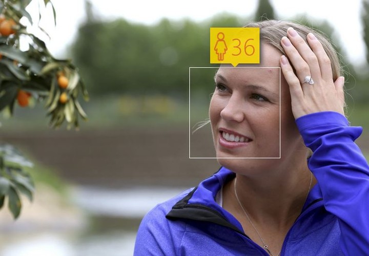 Karolina Woźniacka i jej wiek według How-Old.net