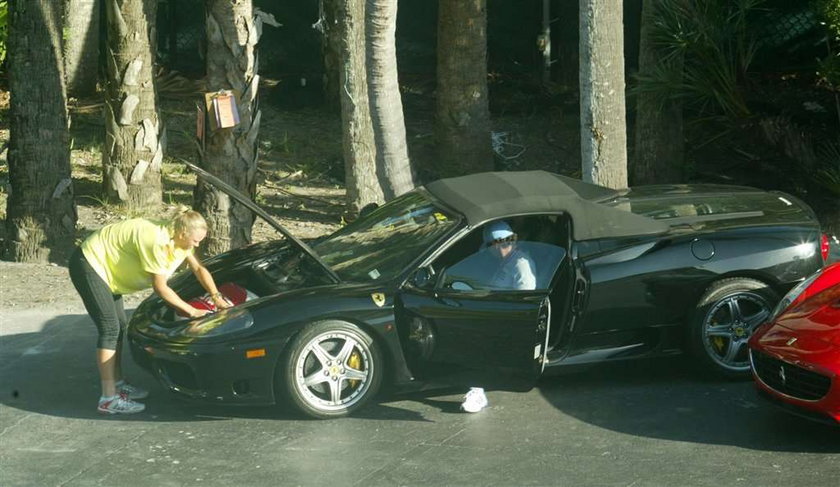 Caroline Wozniacki w Ferrari