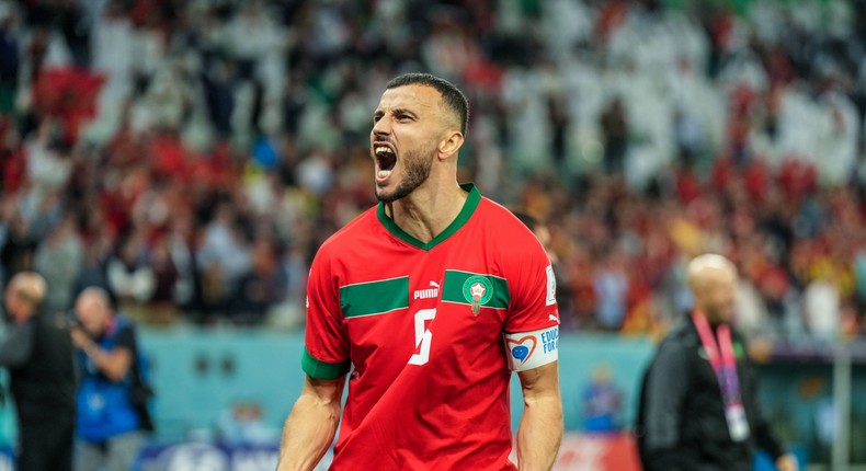 Nayef Aguerd did his best Nostradamus impression by predicting how far Morocco would go (NurPhoto)