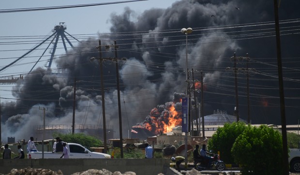 Napada dronova paravojnih Snaga za brzu podršku (RSF) na severnu luku u gradu Port Sudan na Crvenom moru, Sudan