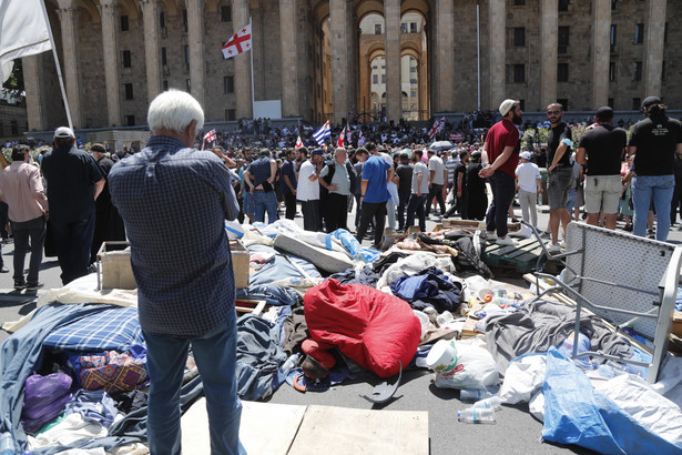 Wiec w proteście przeciw Marszu Równości w Tbilisi