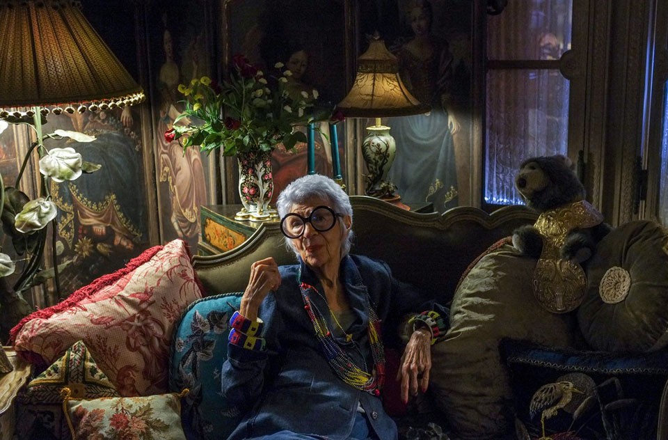 Iris Apfel New York'taki evinde