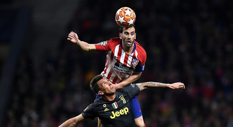 Diego Godin and the Atletico Madrid defence were too strong at both ends for Mario Mandzukic and Juventus