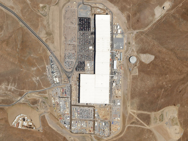 Tesla Gigafactory, Newada, USA, fot. Planet Labs, Inc., CC-BY-SA-4.0.