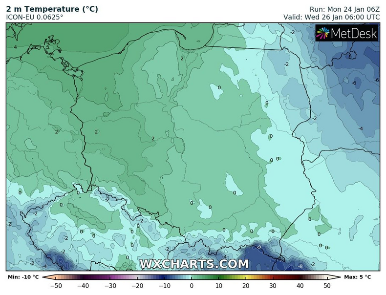 Ujemna temperatura pojawi się tylko miejscami