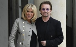 Jak nie ona! Brigitte Macron na spotkanie z Bono włożyła szałową kurtkę