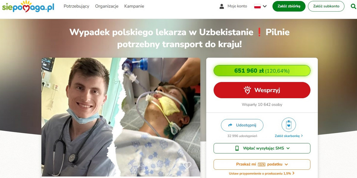 Młody lekarz ze Stalowej Woli uległ koszmarnemu wypadkowi na wakacjach w Uzbekistanie.