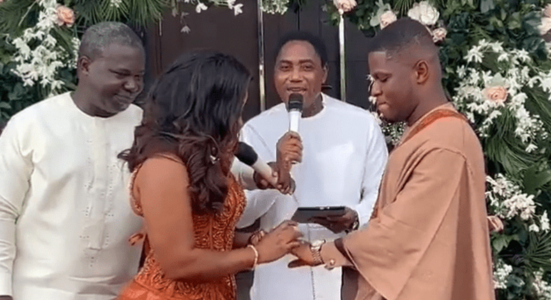 Sammy-Gyamfis-wife-saying-her-wedding-vows