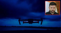 niezidentyfikowane drony na trasie przelotu zełenskiego. okręt nie otw