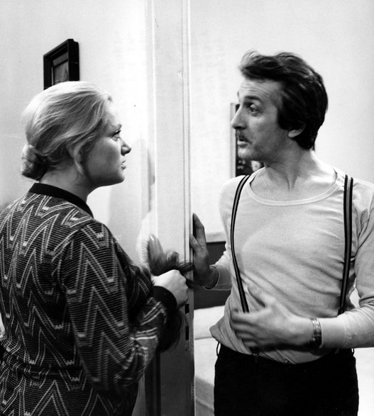 Anna Seniuk i Andrzej Kopiczyński w filmie "Czterdziestolatek" (1975)