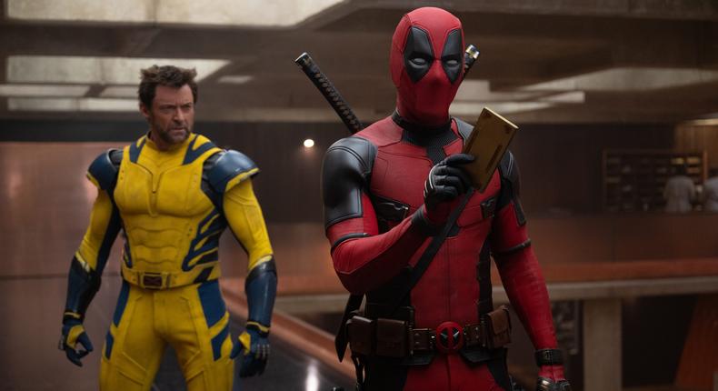 Hugh Jackman as Logan/Wolverine and Ryan Reynolds as Wade Wilson/Deadpool in Deadpool & Wolverine.Jay Maidment/Marvel Studios