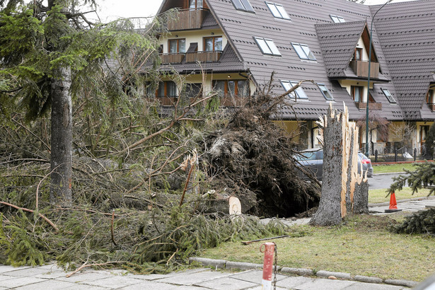 Zakopane po przejściu halnego