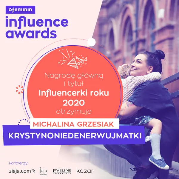 Michalina Grzesiak - zwyciężczyni plebiscytu Ofeminin Influence Awards / Materiały własne