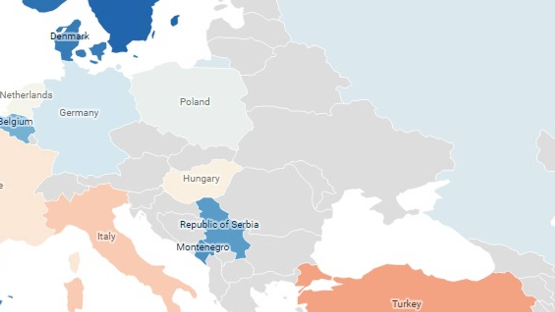 Srbija je plava na najnovijoj mapi - i to je sjajna vest!