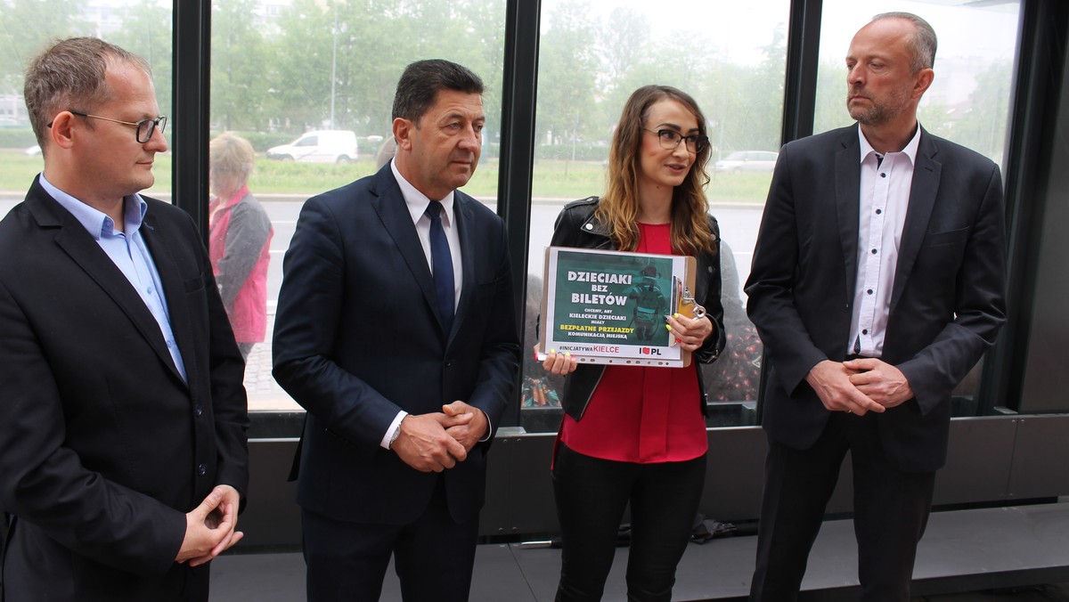 - Chcielibyśmy, aby dzieci w Kielcach wzorem tych z Kołobrzegu i Krakowa, a od września także Warszawy, miały możliwość korzystania z bezpłatnej komunikacji na terenie naszego miasta – mówi Katarzyna Szafrańska z Inicjatywy Polskiej. W akcję zbierania podpisów pod tym pomysłem włączają się także stowarzyszenia "Czas na Kielce" i "Przyjazne Kielce".