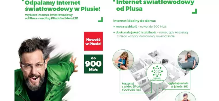 Internet światłowodowy już dostępny w ofercie Plusa