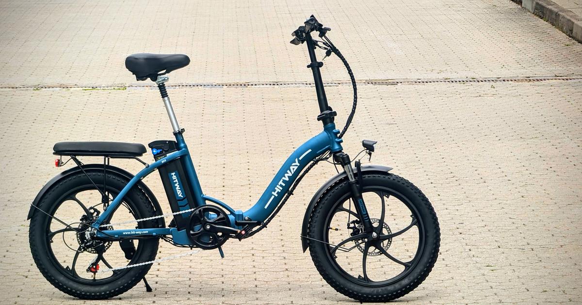 Vélo pliant électrique Hitway BK6S en test : vélo d’entrée de gamme avec pneus épais pour 799 euros
