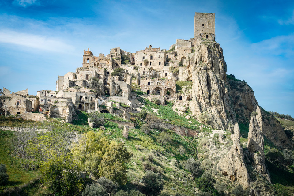 Miasto duchów Craco, Matera, Włochy