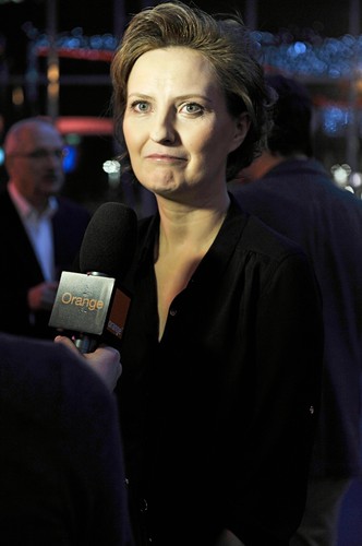 Izabela Kuna na premierze 'Drogówki'