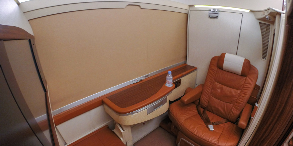 Singapore Airlines offers private suites for long-haul passengers.