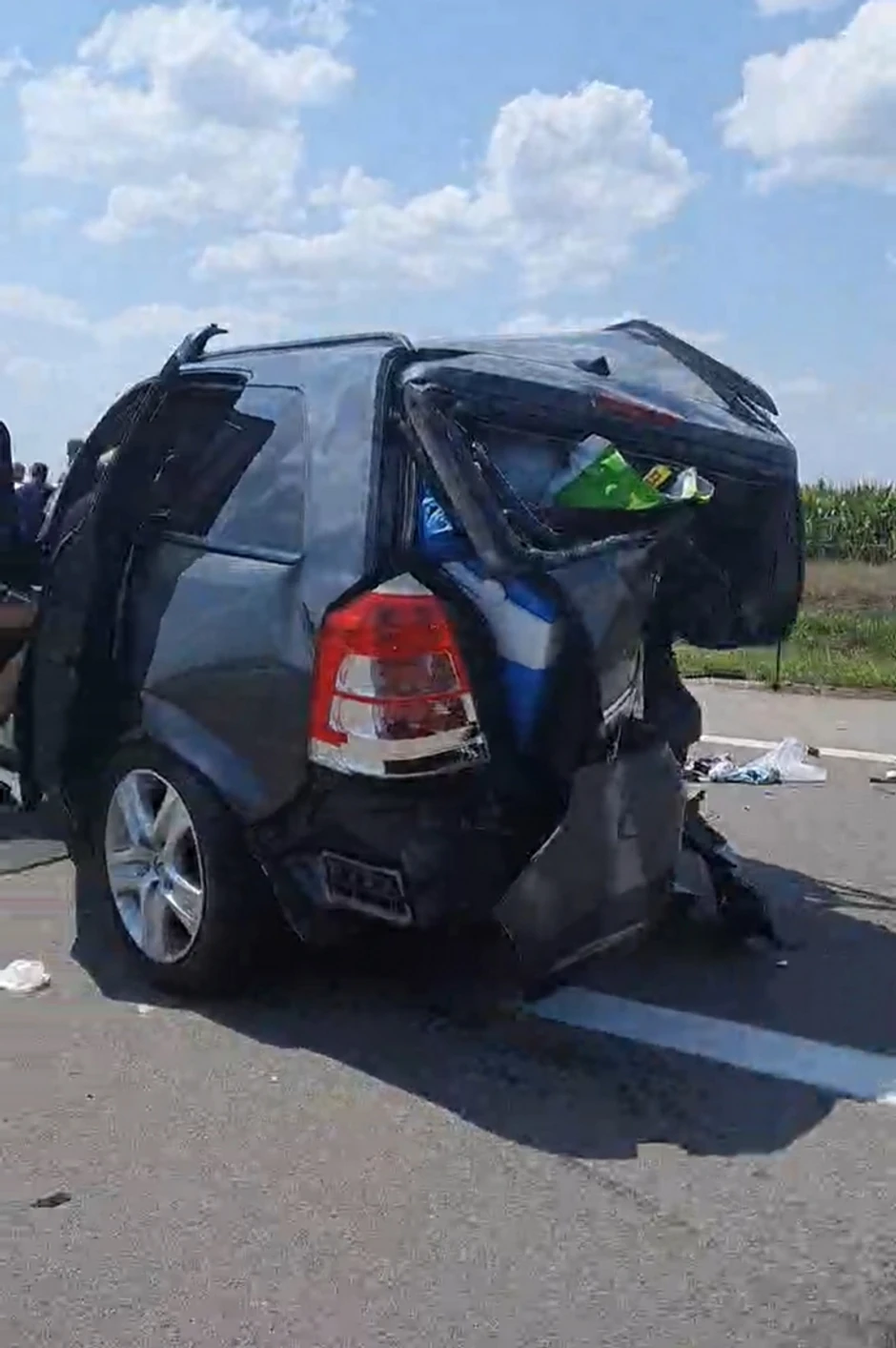 Sudar dva vozila u istoj traci kod Bačke Topole