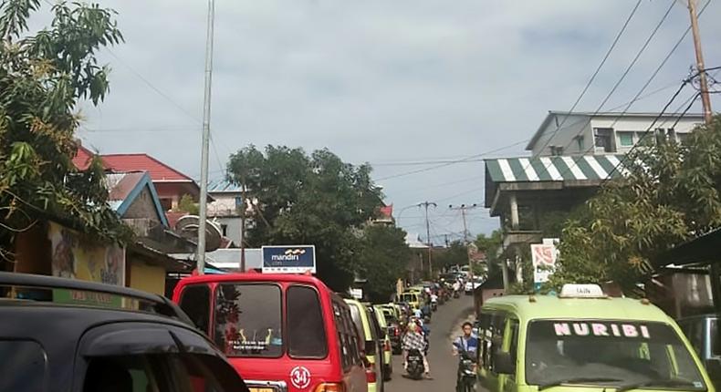 The earthquake in Ambon, capital of the Maluku islands in Indonesia, prompted panic by local residents who fled to hifgher ground for fear of a possible tsunami