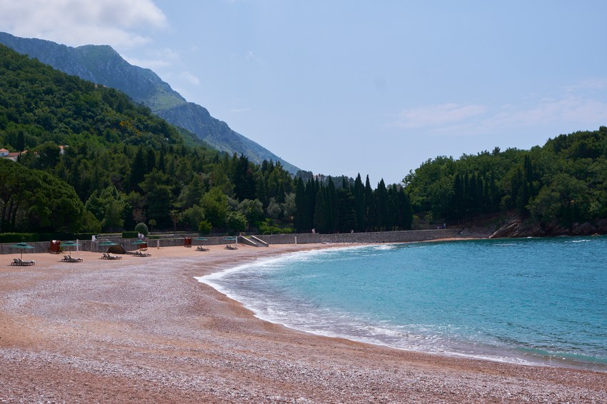 Plaža na Svetom Stefanu