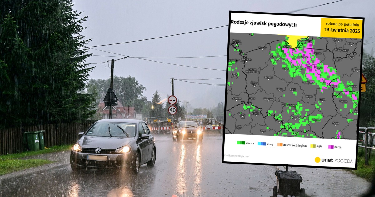 Przed nami dwa burzowe dni. Możliwe punktowe ulewy, wiatr, a choćby grad [MAPY]
