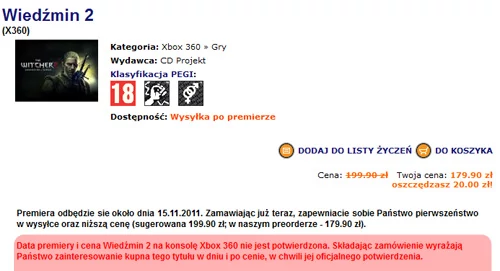 Ultima oferuje przecenę, mimo że nie ma jeszcze pewniaka i ostateczna cena nie jest znana. Z datą premiery też trochę lipa.  A co jeśli deweloperom zabraknie kawy i poślizgną się o kilka dni?