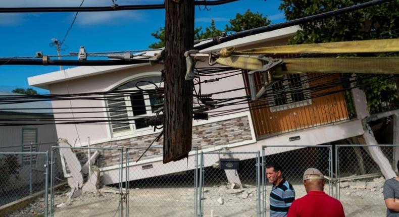 Puerto Rico has been shaken by a series of strong earthquakes since December 28. This house was damaged by one that struck on January 6, 2020