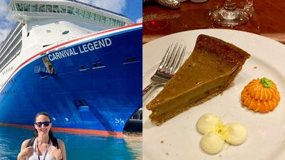 I celebrated Thanksgiving aboard the Carnival Legend with my family.Lisa Galek