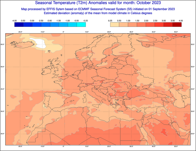 To będzie ciepły październik w całej Europie
