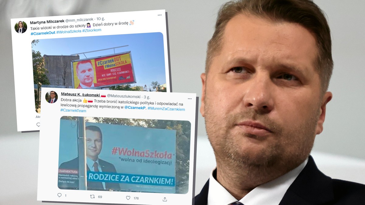 Wojna na billboardy z Przemysławem Czarnkiem