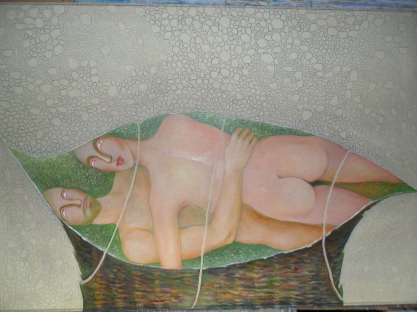 "Nežnost", (2014), ulje na platnu, 100x70