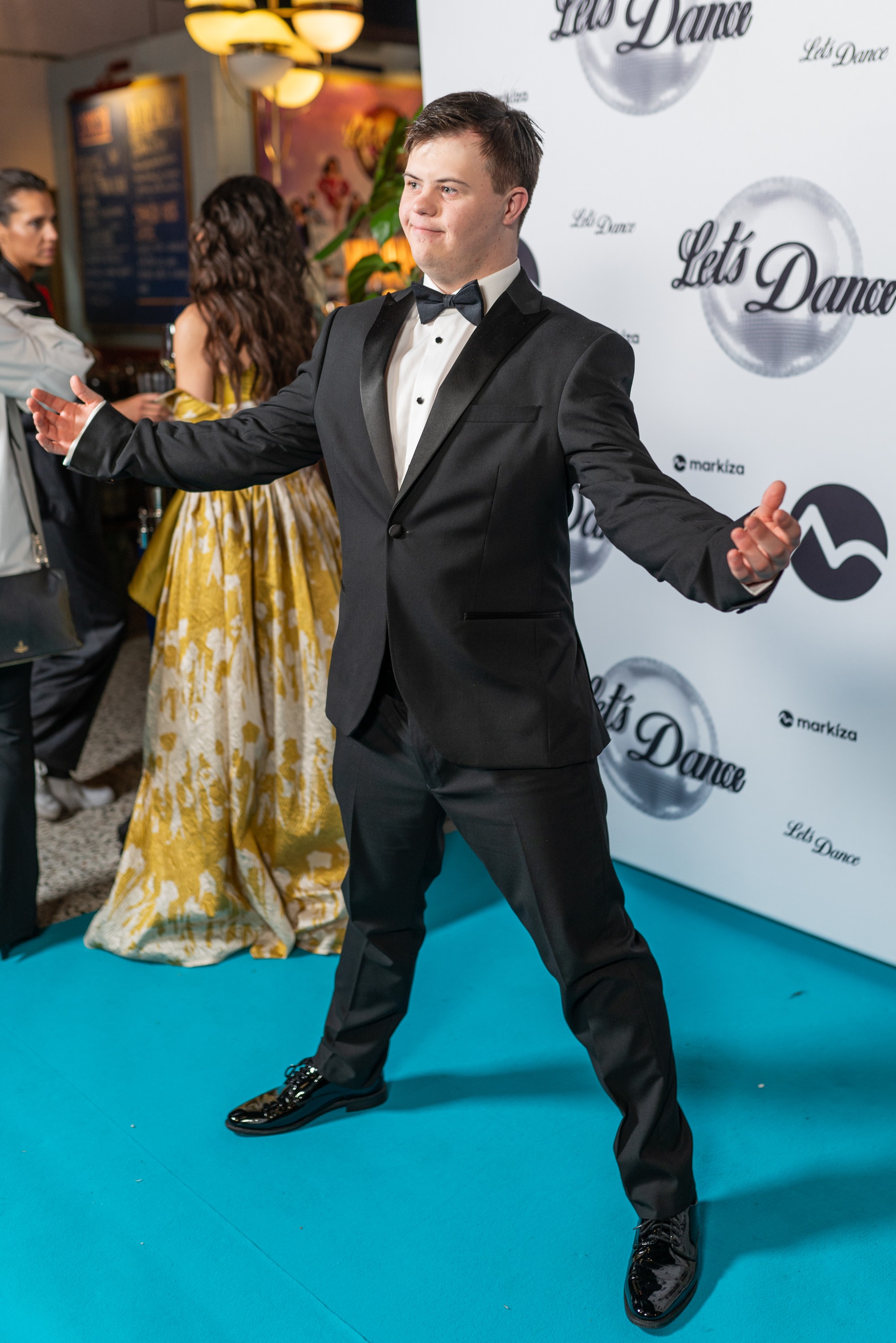 Šimon Jakuš na Let's Dance párty.