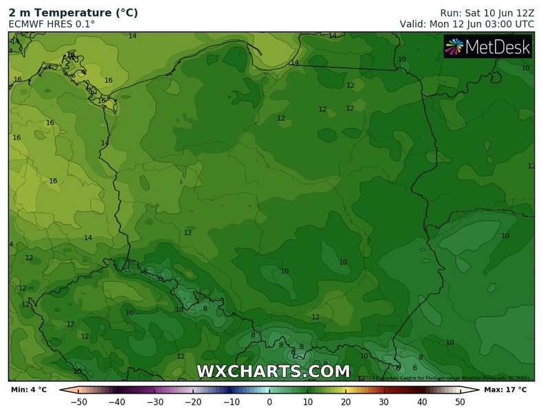 To będzie chłodna noc. Temperatura spadnie miejscami do 8 st. C