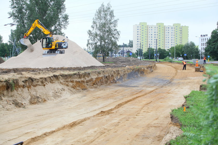 Utrudnienia na Tarchominie przez budowę tramwajów