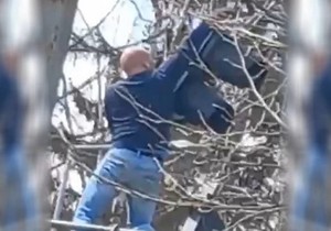 Novković skida pokvareni semafor