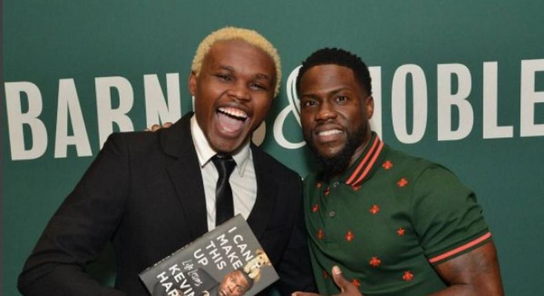 Comedian Chipukeezy and Kevin Hart